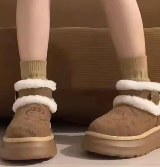 KawaiiKitty Fluffy Boots