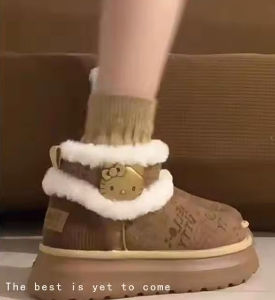 KawaiiKitty Fluffy Boots